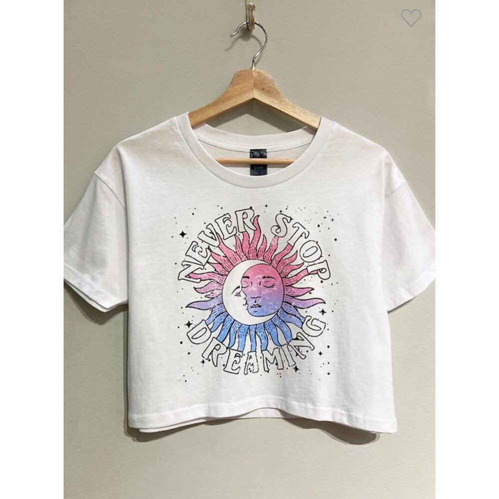 Never Stop Dreaming boxy tee NWOT